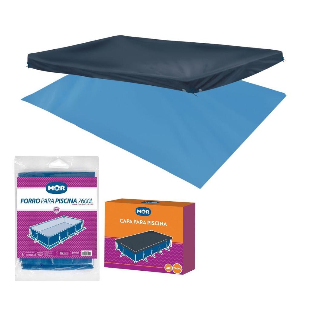 Capa e Forro para Piscina 7600 litros Mor em Oferta na Shopee