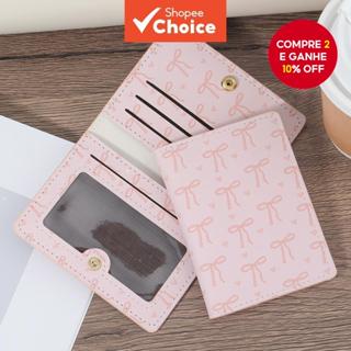 Porta-cartões ultrafino, leve e portátil, carteira para dinheiro, documentos de identidade, cartões de crédito e moedas, em Oferta na Shopee