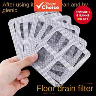 O combo Mais Vendido De 50 Peças De Adesivos De Malha De Filtro De Esgoto Para Anti-Entupimento E Drenagem De Pia De Coz em Oferta na Shopee