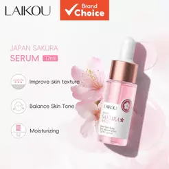 LAIKOU Japão Sakura Facial Essência de Flor de Cerejeira Remove Manchas Rejuvenescimento da Pele 17ml