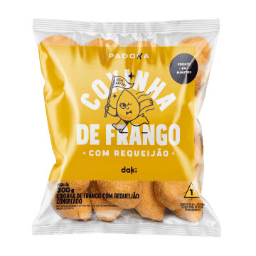 Coxinha de frango com requeijão Daki 300g em Oferta na Shopee