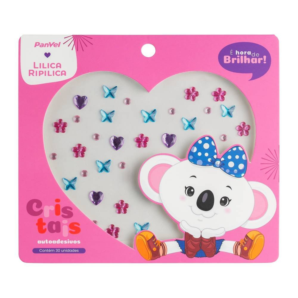 Cartela Pedrinhas Autodesivas Faciais Panvel Lilica Ripilica 30 Unidades em Oferta na Shopee