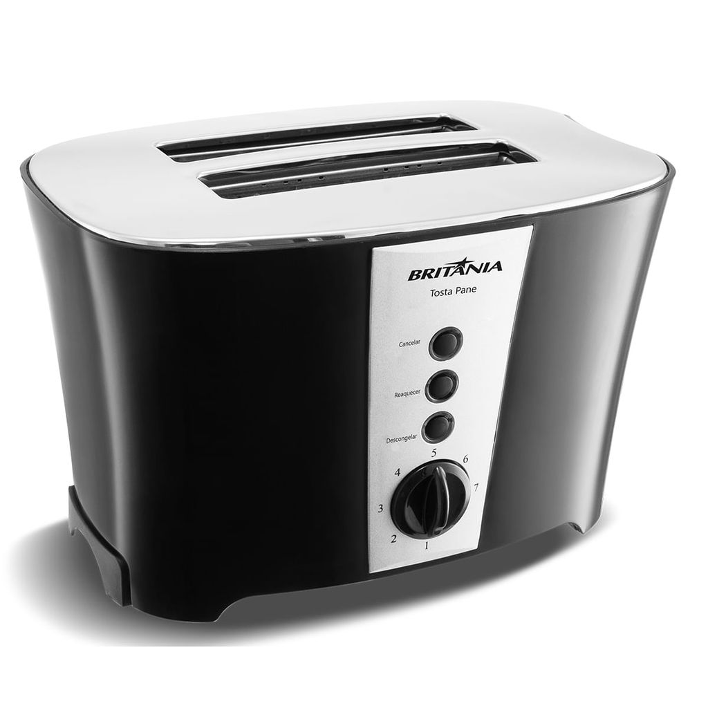 Detalhes do Torradeira Britânia Tosta Pane 3 em 1 Inox 7 Níveis 850W