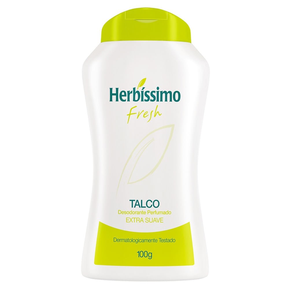 Talco Desodoroante Herbíssimo Fresh 100g em Oferta na Shopee