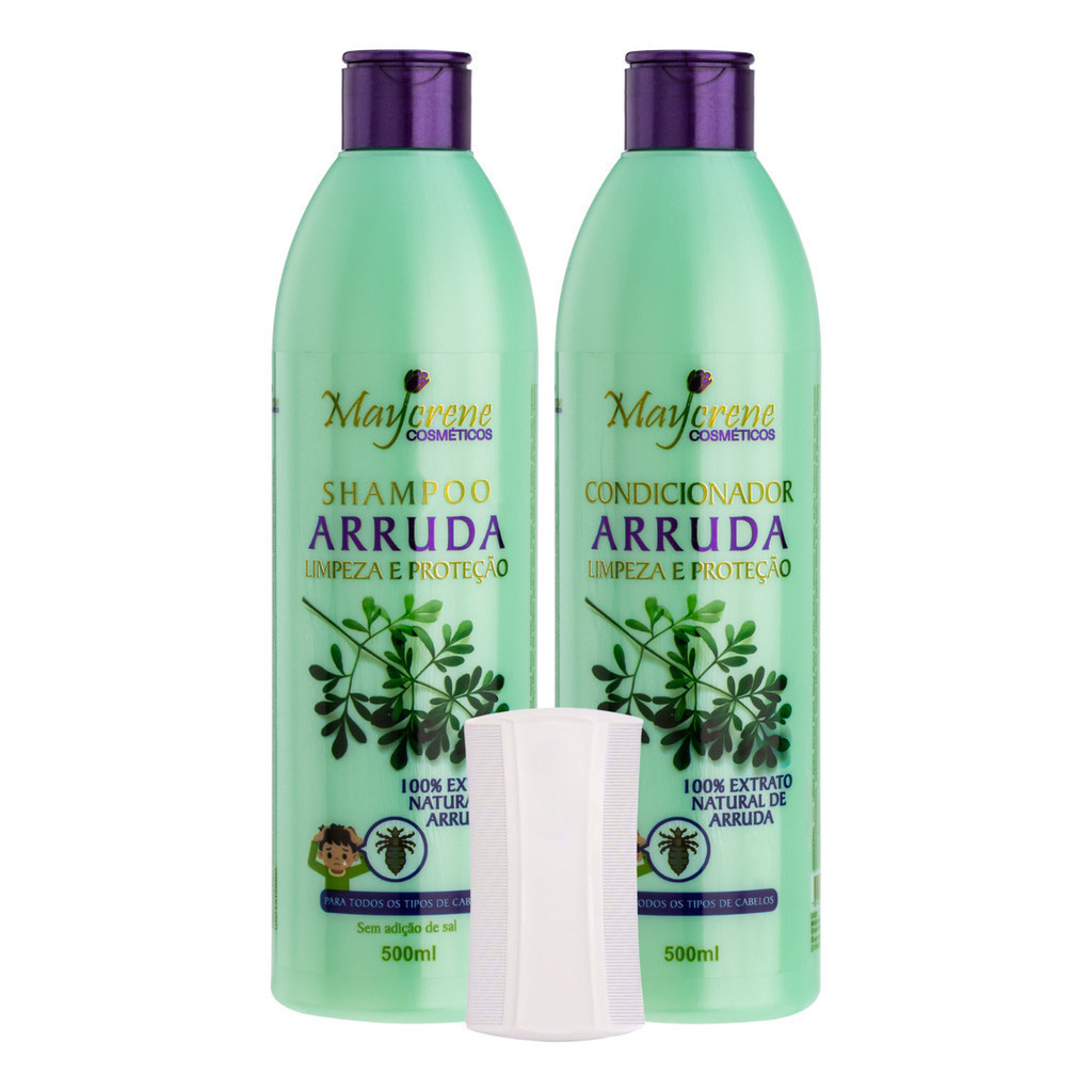 Elimine Piolhos: Shampoo Condicionador Arruda + Pente Fino em Oferta na Shopee