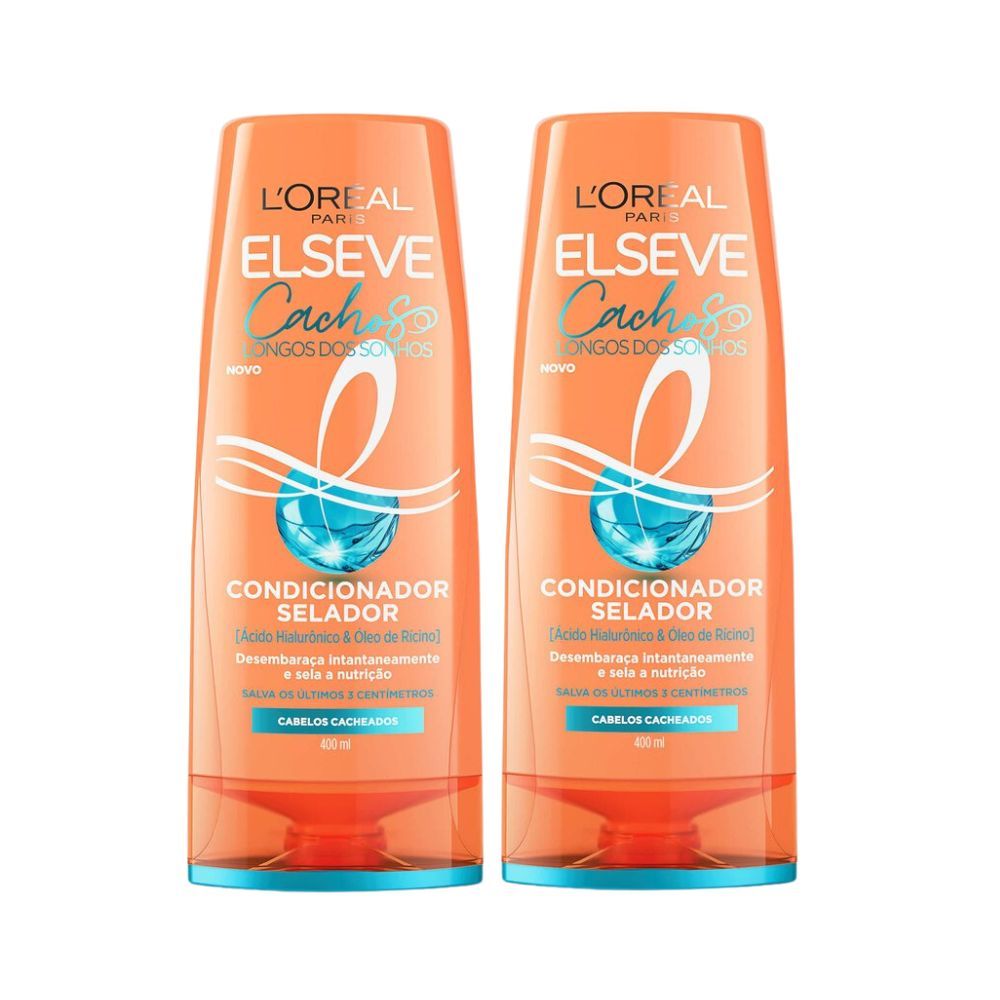 Kit 2 Condicionador Selador L'Oréal Paris Elseve Cachos Longos dos Sonhos 400ml