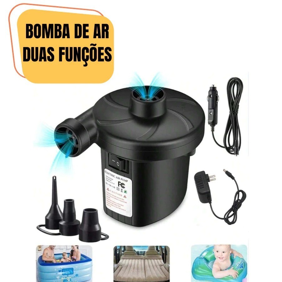 Bomba de Inflar e Esvaziar Elétrica Bivolt 220V/127V