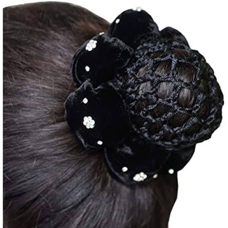 Rede para Coque Ballet Redinha Cabelo Lisa e Com Strass Crochê Dança Infantil e Adulto em Oferta na Shopee