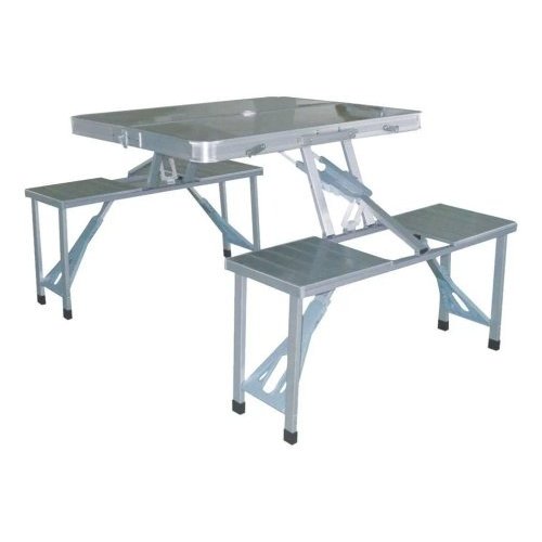 Mesa Dobrável com Banquetas Incorporadas