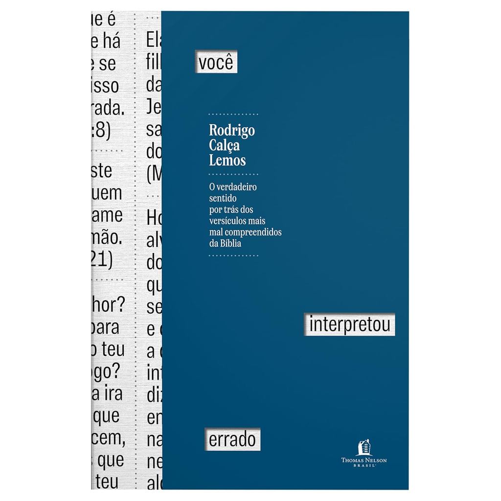 Você Interpretou Errado | Rodrigo Calça Lemos em Oferta na Shopee