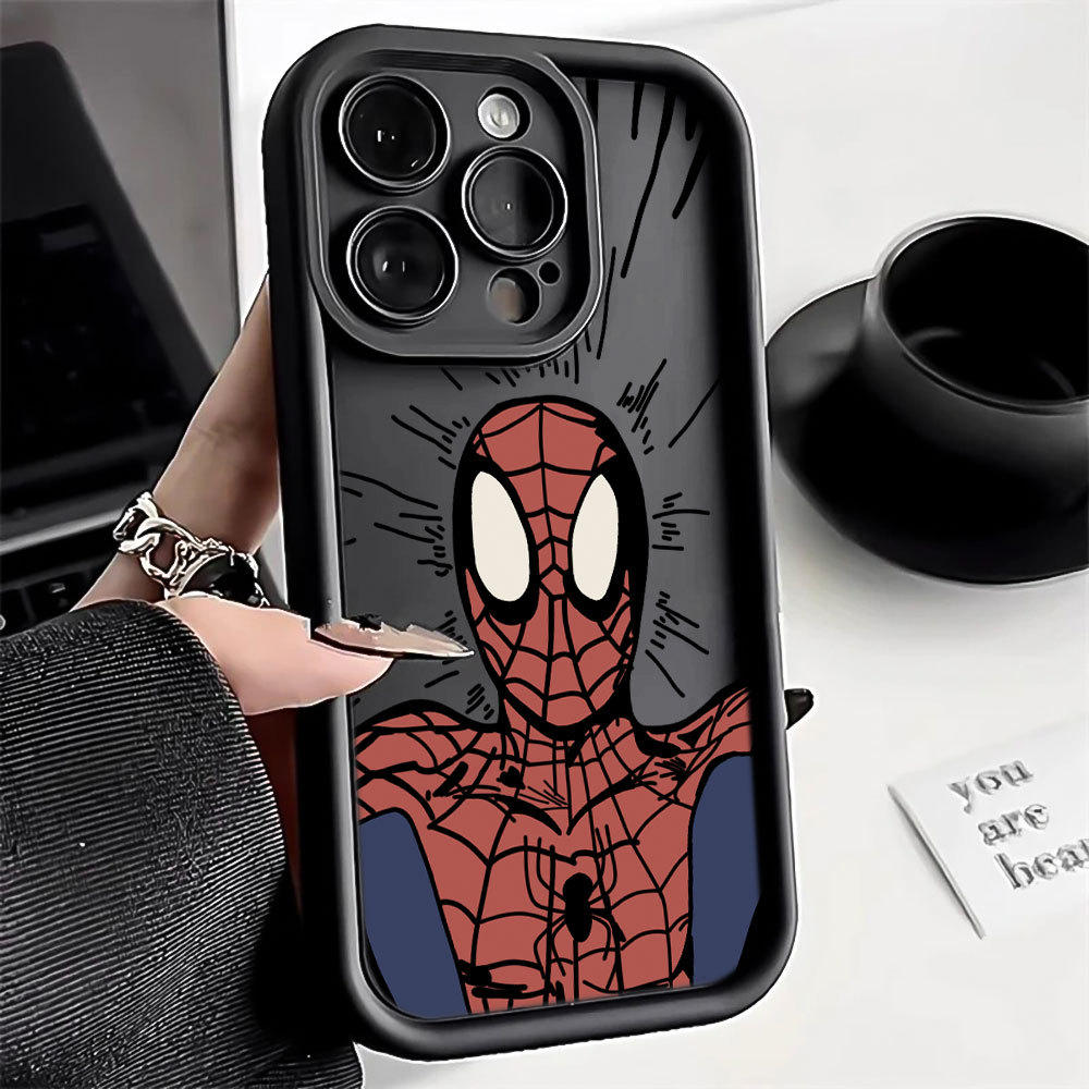 Homem-Aranha Capa Capinha Para Samsung A06 A07 A05S A12 A13 A14 A15 A16 A17 A23 A32 A34 A36 4G Absorção de Choque