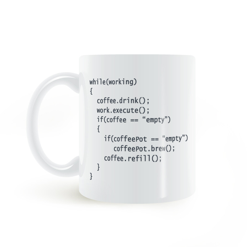 Coffee++ Programa Programador IT Caneca de Café Cerâmica C+Código Copo de Água