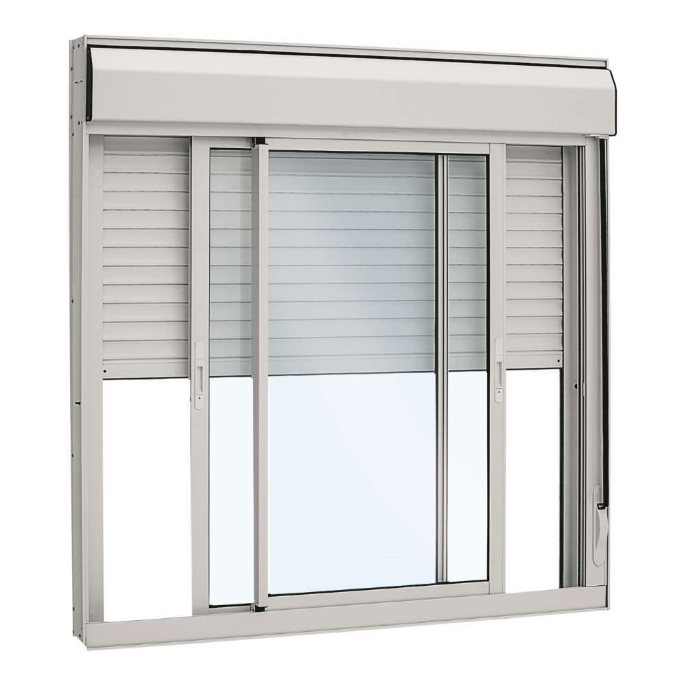 Janela Integrada Veneziana em Alumínio 120 x 150 x 11,8 cm 3 Folhas Alumifort Sasazaki