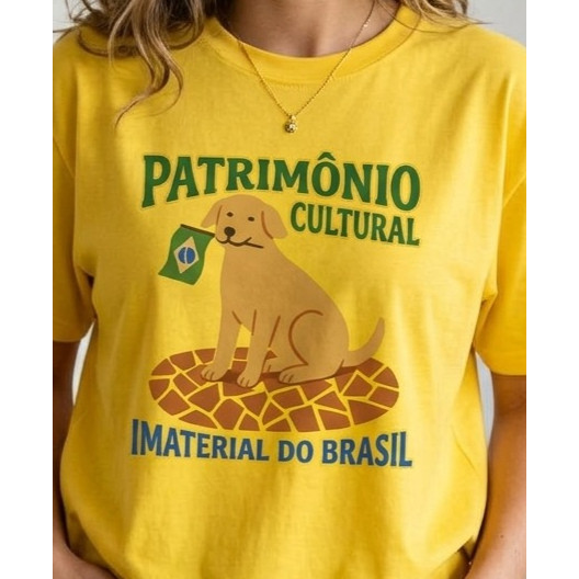 Camisa Regular Caramelo Brasileiro Seleção Vencedora Do Mundo Aesthetic 100% algodão