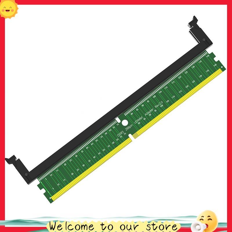 Sassoon11 Peça Ddr5 U-Dimm 288 Pinos Adaptador Ddr5 Cartão De Proteção De Teste De Memória Com Verde Curto