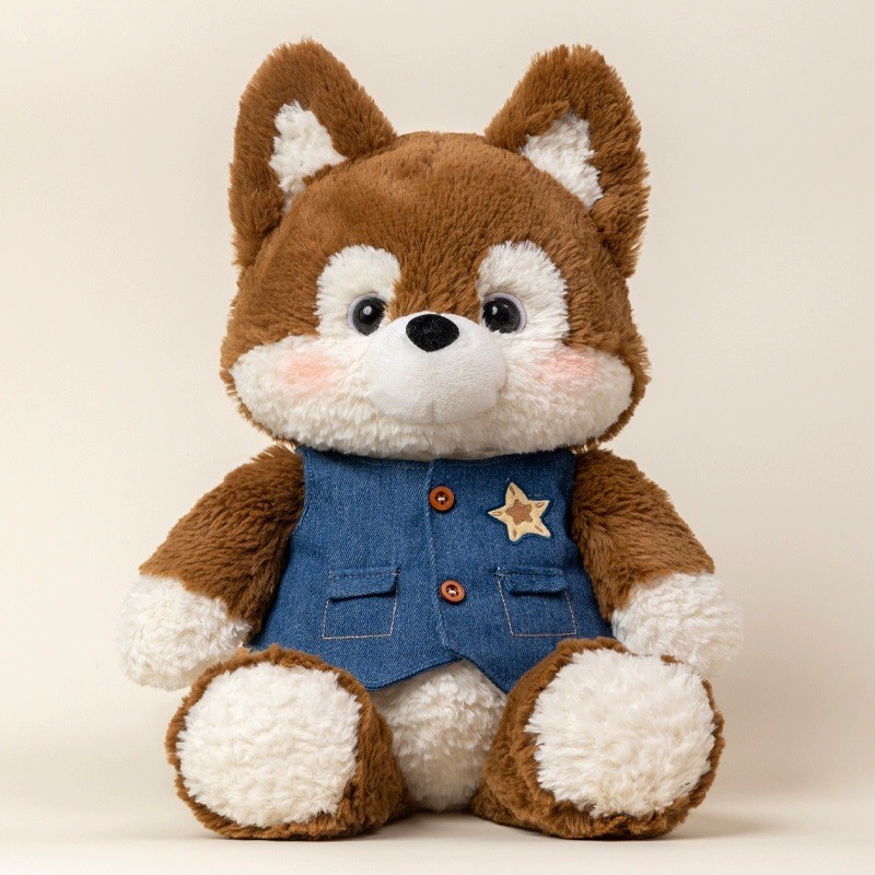Bonito Misturado Floresta Animal Brinquedo De Pelúcia Ovelha Raposa Urso Gato Husky Macio Boneca Conforto Companheiro Tr