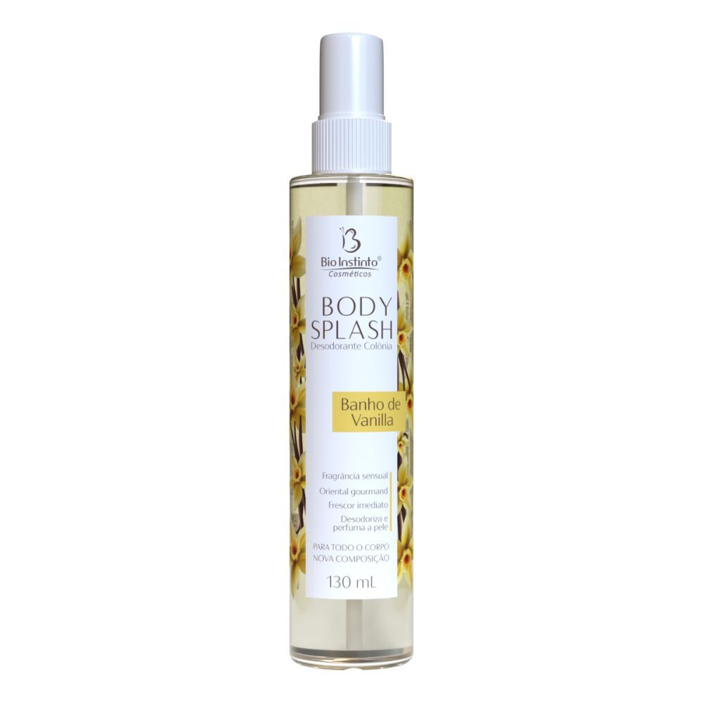 Body Splash Banho De Vanilla  130ml Baunilha Bio Instinto