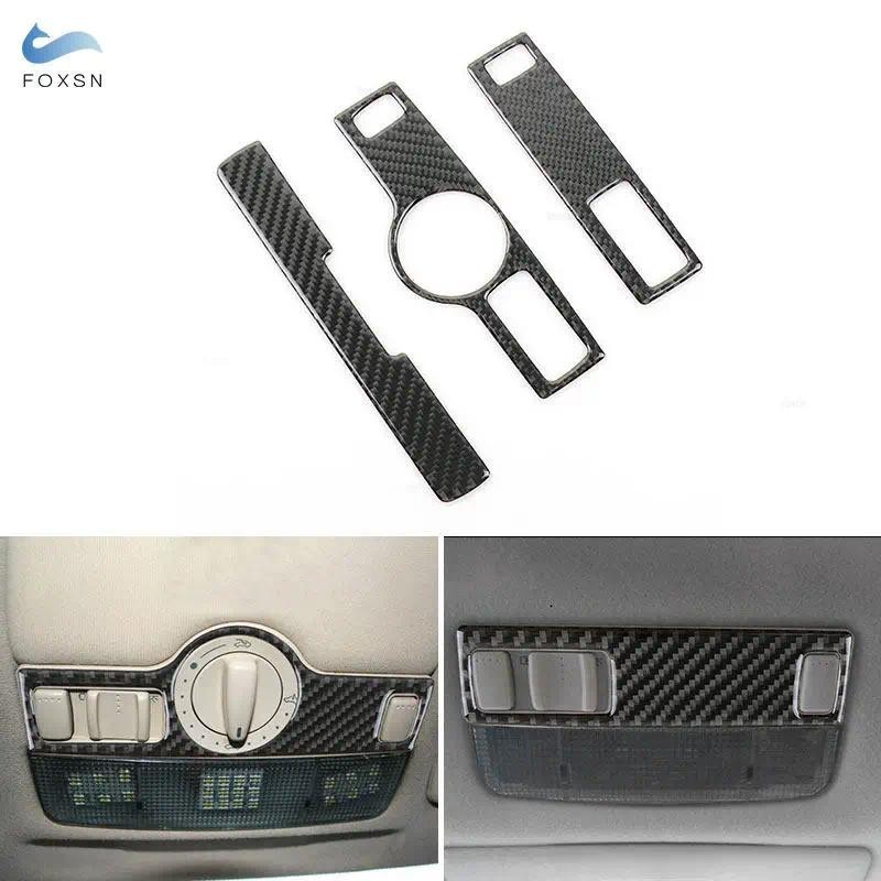 Para VW Golf 4 Jetta Bora MK4 R32 GTI 1999-2004 Teto Do Carro Luz De Leitura Painel Controle Quadro Capa Fibra Carbono G