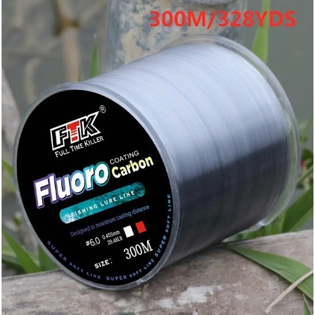Linha de Pesca FluoroCarbon FTK-Original nylon resistente Fishing MR