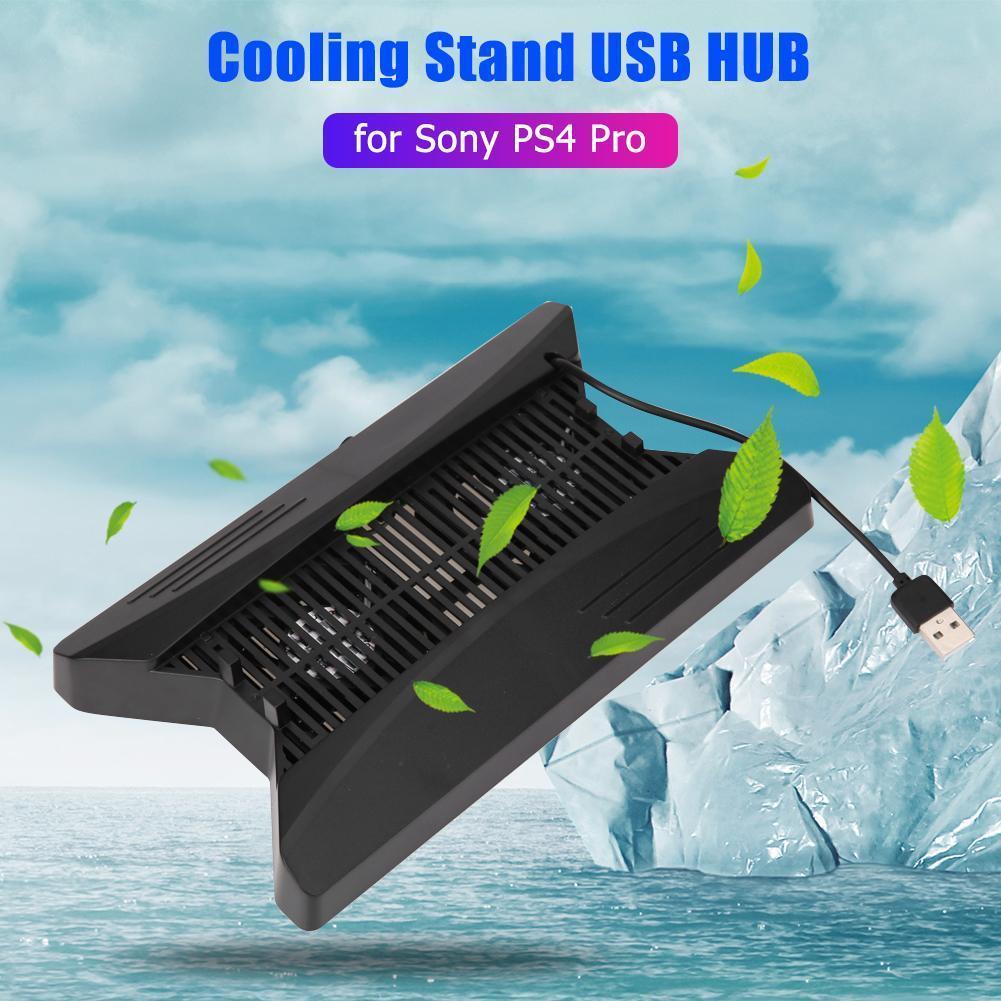 Suporte De Exibição De Base De Berço Vertical Ventiladores De Resfriamento HUB USB Para Controlador Pro [covdes.br]