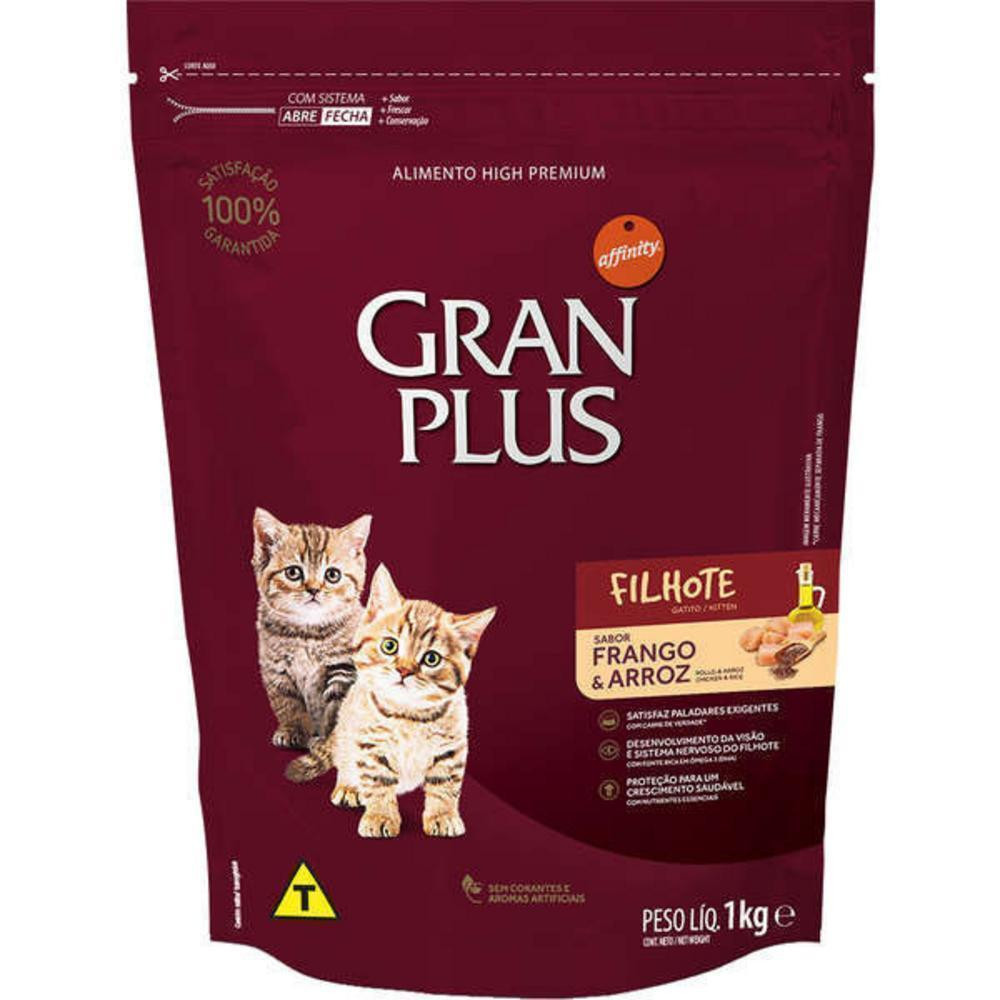Ração pra Gatos Filhotes Frango e Arroz 1kg GranPlus