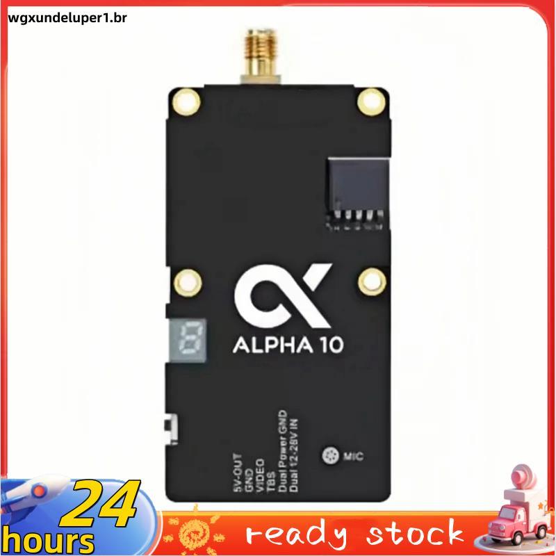 Alta Potência FPV 5.8G 10W VTX Alpha 10 10W 5.8GHz 80CH 10W 7 5 3 1W Módulo De Transmissão De Áudio E Vídeo Inteligente