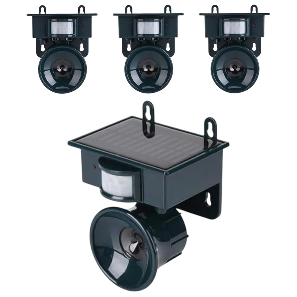 Repelente Solar Ultrassonico Kit 3 Uni Sensor Presença Ante Escorpiao Cobras Ratos Aves Pombos Protecao Seguranca