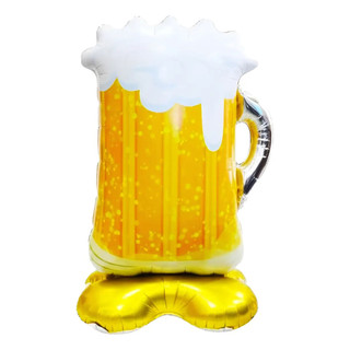 Balão C/base Copo Cerveja Decoração Dia Dos Pais Festa 145cm
