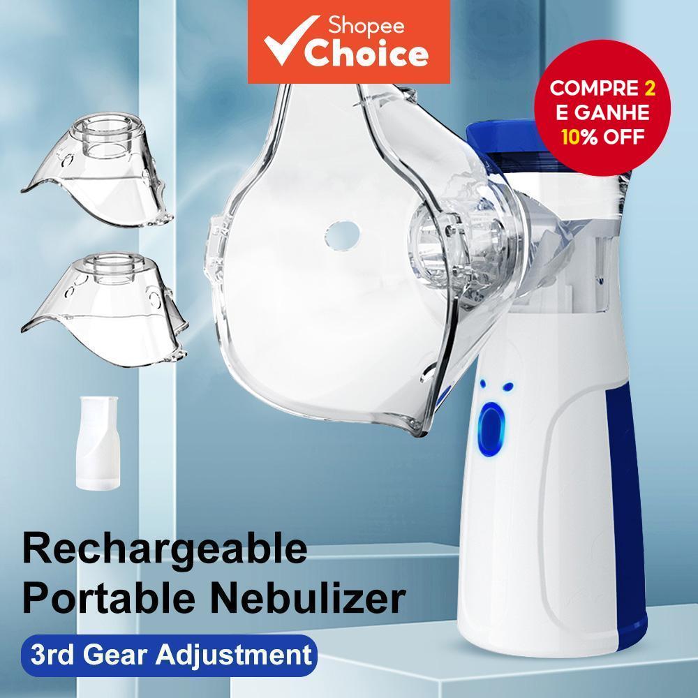 Máquina Portátil Nebulizadora Para Crianças Adultas Atomizador Inalador De Asma (Enviado Sem Baterias)