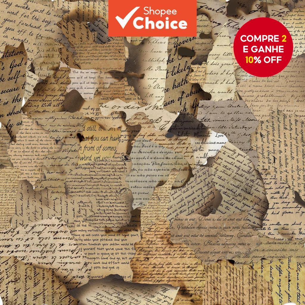 Imagem 50 Peças Adesivos De Papel Queimado Vintage-Decalques De Vinil À Prova D'água Para Laptop , Capa De Telefone E Mala (Dec