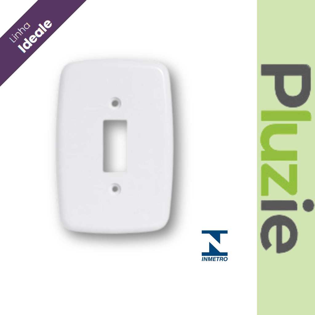 Espelho 4x2 Com Furo Para Interruptor Kit 05 Unidades Ideale Pluzie