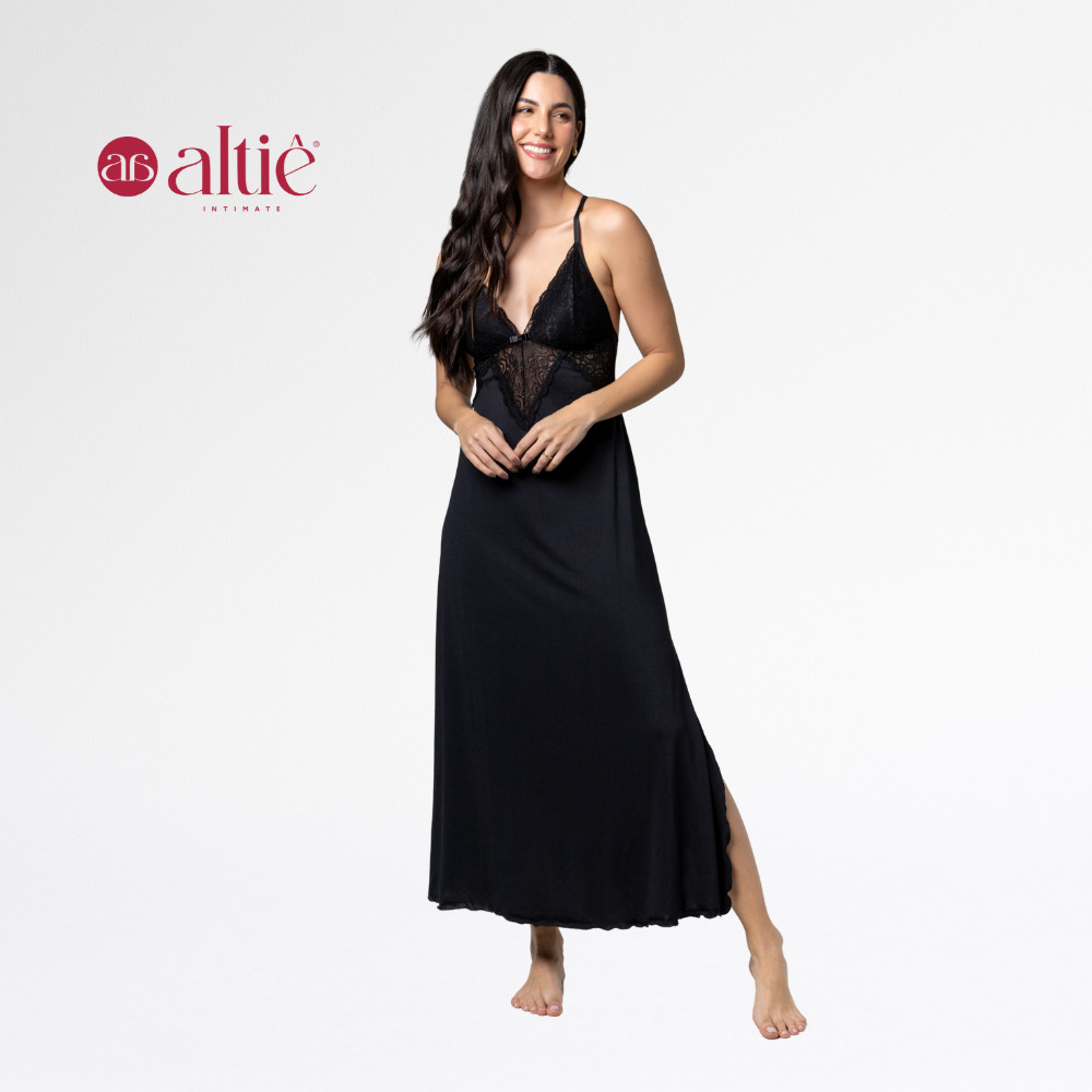 Kit Robe Longo + Camisola Longa Renda Luxo Feminina | Conforto, Sensualidade & Elegância