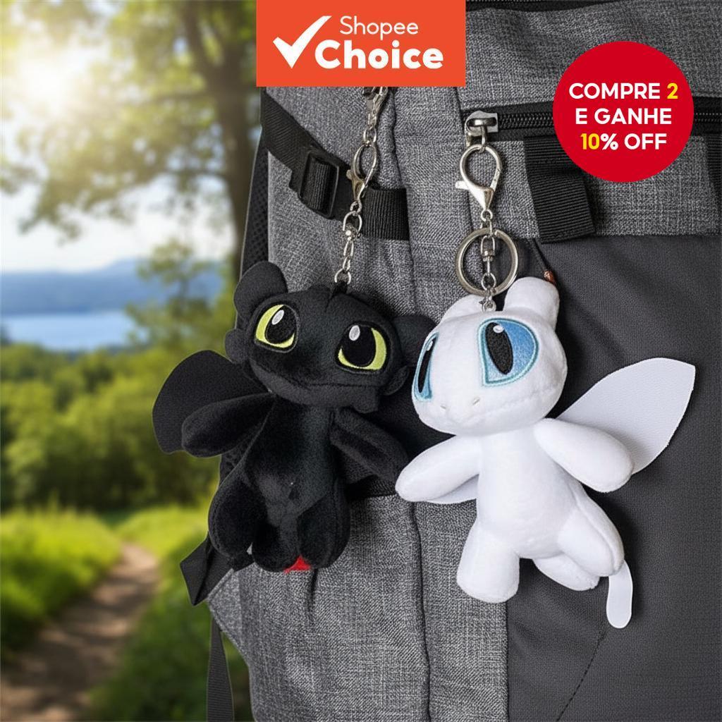  Pingente de Bolsa de Boneca de Pelúcia de Dragão Voador Criativo, Chaveiro Mini Fofo, Decoração Pequena Presente para