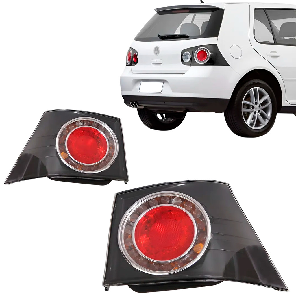 Lanterna Golf Gti 2008 2009 2010 2011 2012 2013 Canto Preto