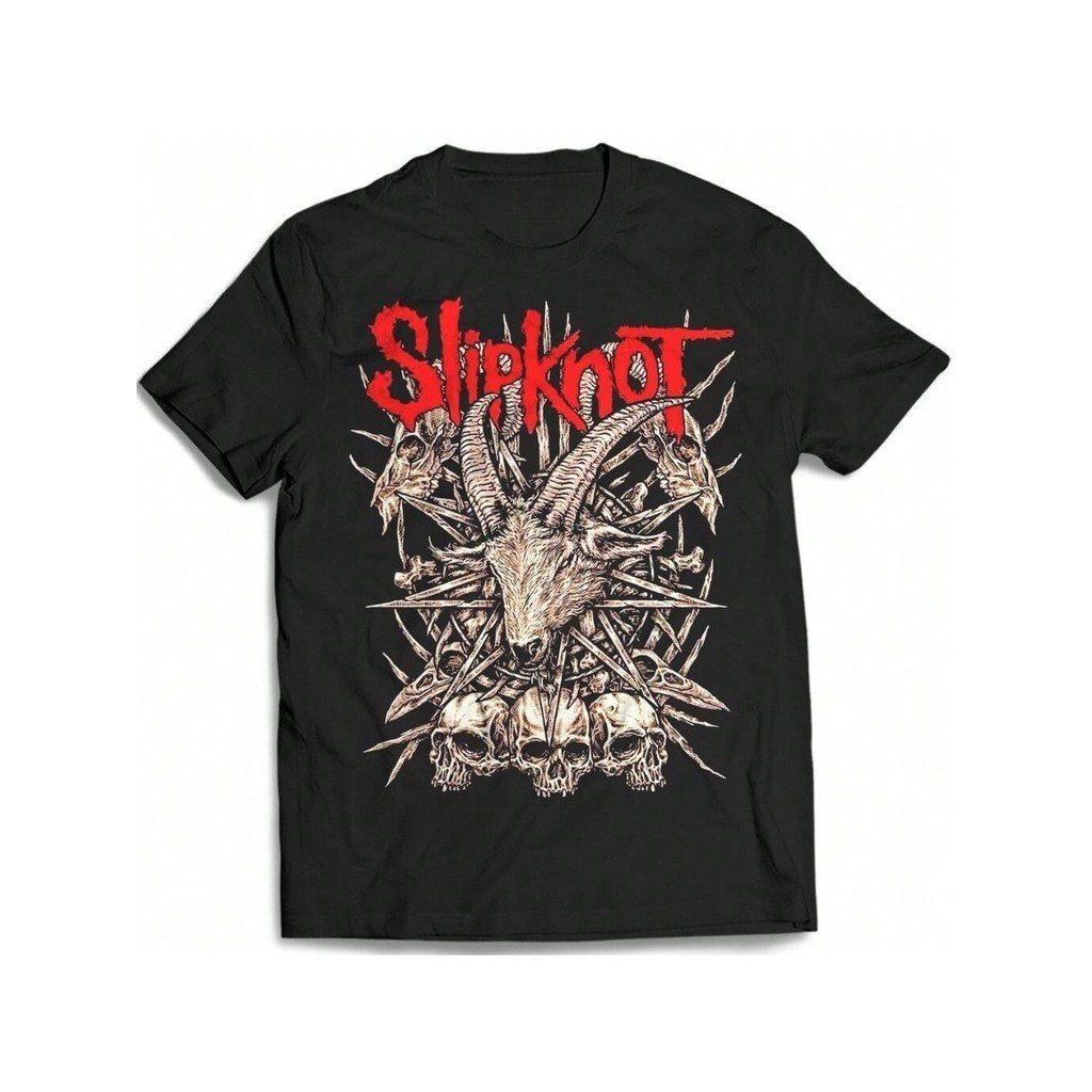 [Camiseta Premium em Algodão Puro]GXG Camiseta Slipknot Camisa de Banda de Rock Metal New Metal Heavy Metal OldSchool Em