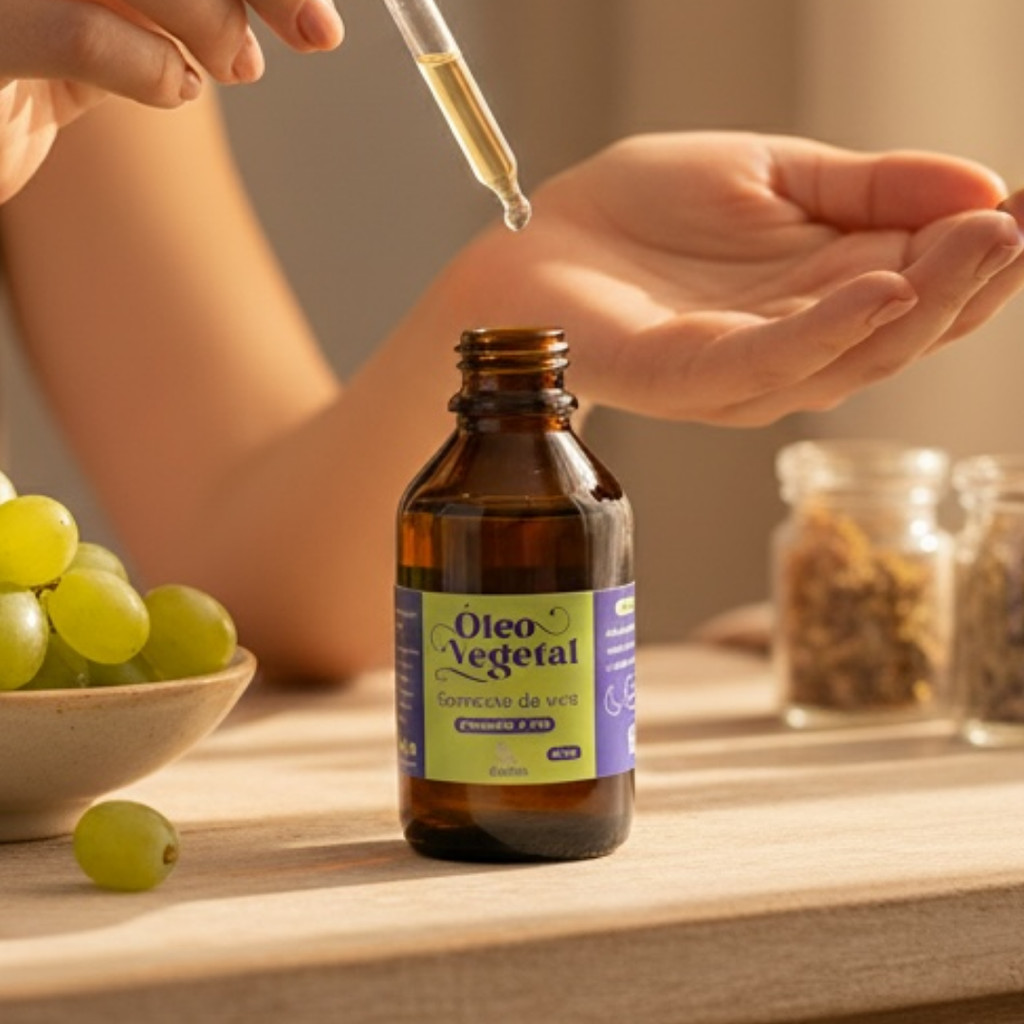 Óleo Vegetal De Semente De Uva Puro | 100% Natural | Multifuncional
