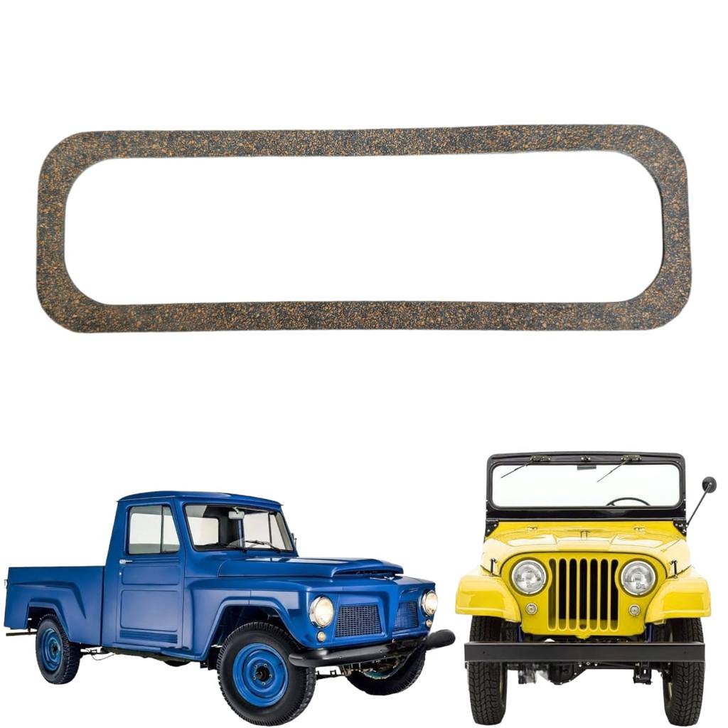 Junta Lateral De Valvulas Motor De 06 Cilindros Jeep / Rural / F 75 / Maverick Ford Willys