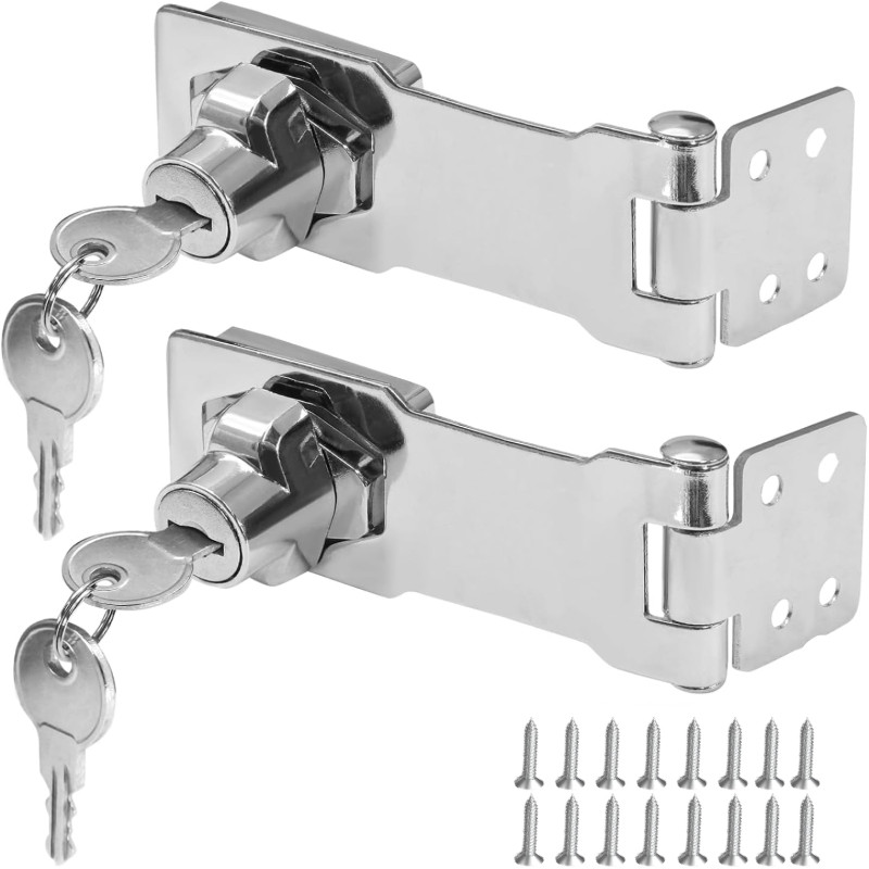 1pc/2pcs Tranca Para Porta Fechadura Do Armário Trava Chave Casa Pro