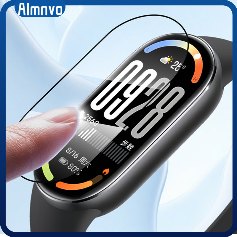 Película De Com Vidro 3D /Hydrogel TPU Soft Para Relógio Smartwatch Mi Band 10 9 8 /Xiaomi Miband 7 6 5 4 Acessórios