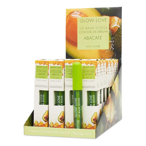 Box C/ 28un Glow Love Lip Balm N° 422 Abacate 5ml Max Love