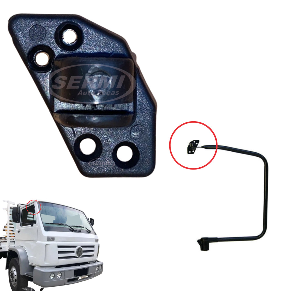 Base Suporte Superior Direito Braco Espelho Retrovisor Caminhão Volkswagen Delivery Worker