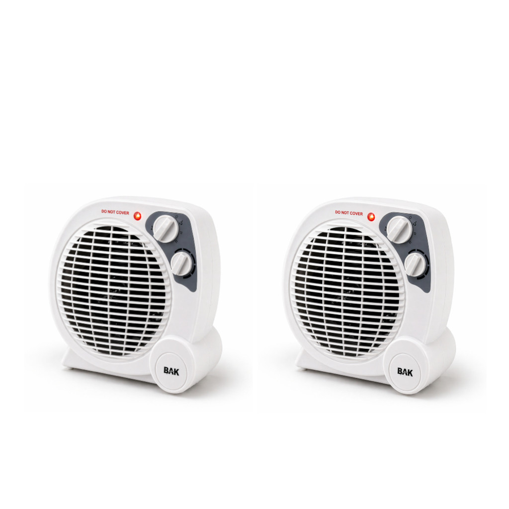 Kit Com 2 Aquecedor Elétrico Portátil Ar Quente Com 4 Estágios