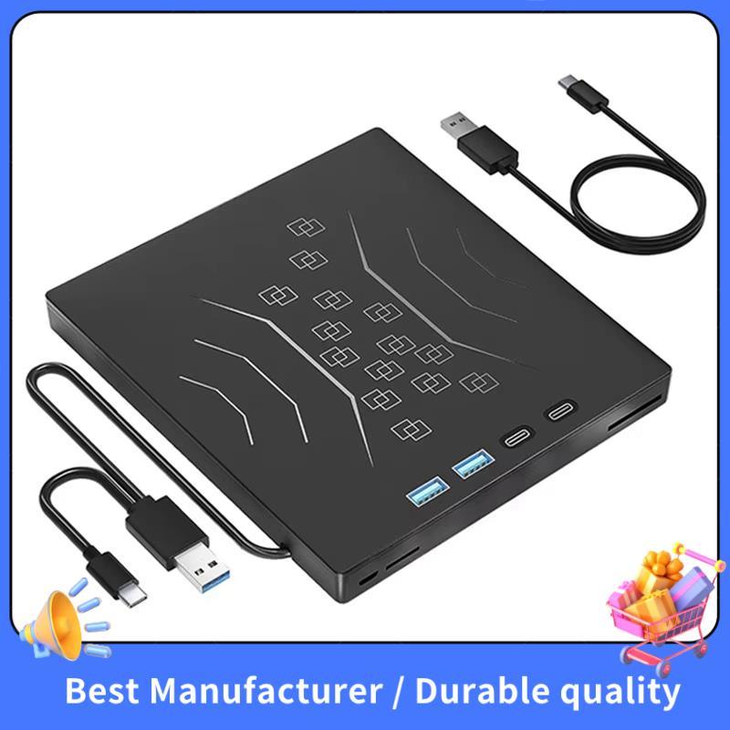CD/DVD/Burner Leitor De Unidade Óptica Externa USB3.0 Disco Rígido Externo Portátil Para PC Laptop