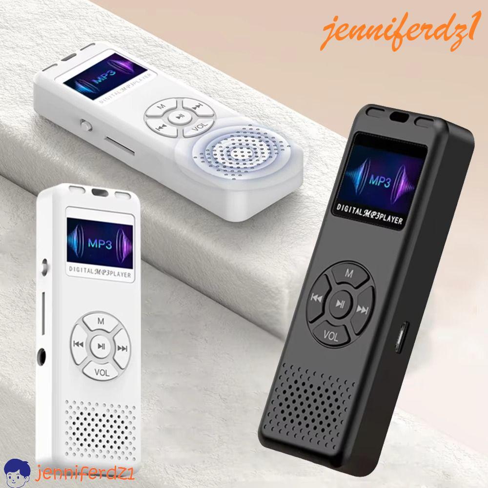 JENNIFERDZ1 MP3 De Estudante , Alto-Falante Embutido De Cor Sólida MP3 Music Player , Com Botões Mini Reprodutor De Músi