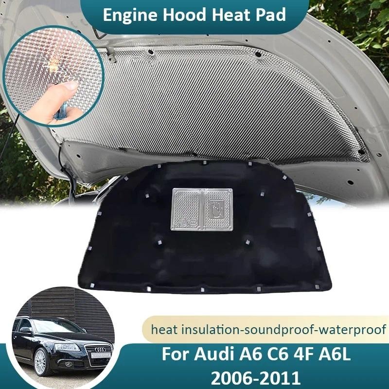 Para Audi A6 C6 4F A6L 2006 2007 2008 2009 2010 2011 Capô Do Motor Dianteiro Almofada De Som Esteira Térmica Isolamento