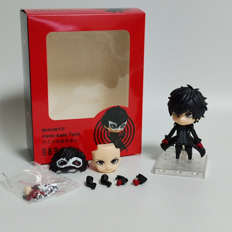 10cm Versão Q JOKER 989 # Amamiya Ren Figuras PERSONA Jogo Modelo Boneca Conjunto Brinquedo Coleção Móvel Presente Regul