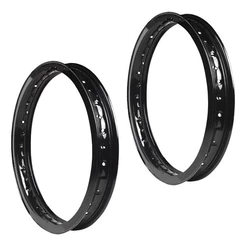 Jogo Aro Aço Folha Preto Traseiro + Dianteiro Bros 125 150 160 - XTZ 150 Crosser - Xre 190