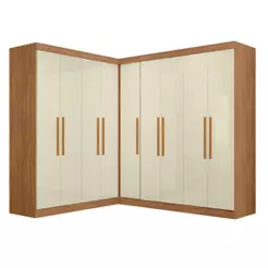 Quarto Modulado de Canto Madrid com 9 Portas Maxel
