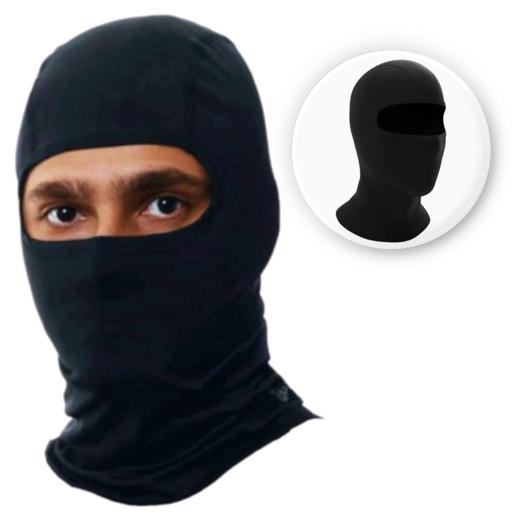 Bandana Tubular Balaclava Gorro Snugg Proteção UV50+ (PRETO, UNI)