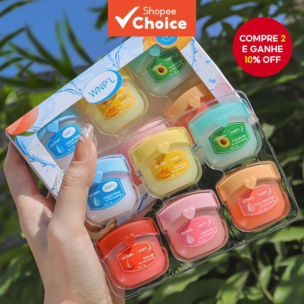 Conjunto De Batom Hidratante 6 Unidades WNP'L HD Cobertura Total